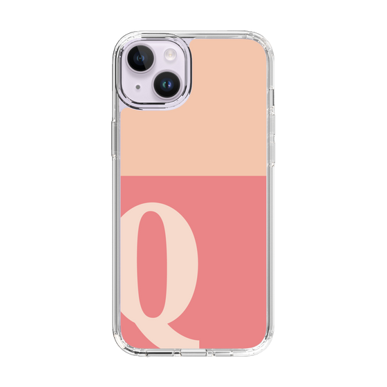 Slim Protection Case［ Original - initial two tone - Q pink ］