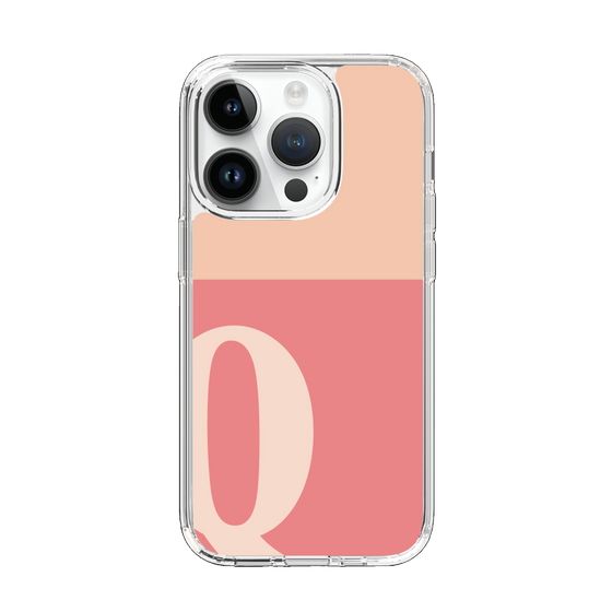 Slim Protection Case［ Original - initial two tone - Q pink ］