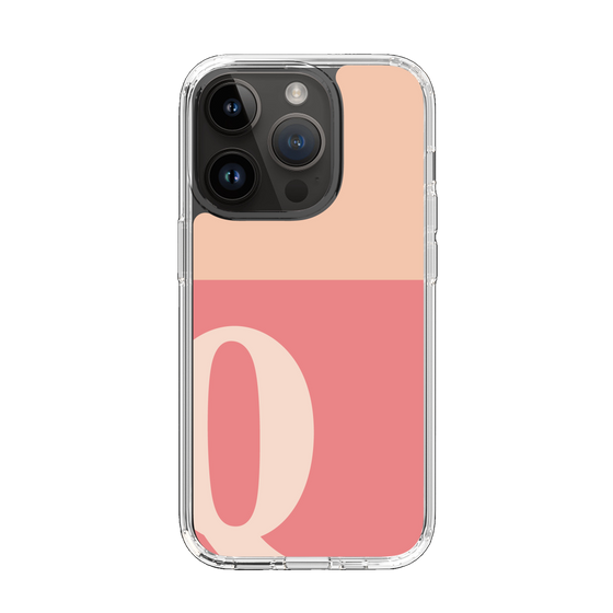 Slim Protection Case［ Original - initial two tone - Q pink ］