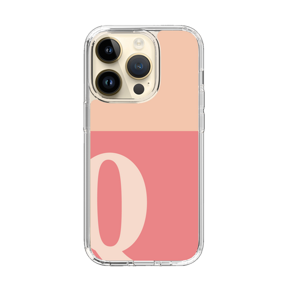 Slim Protection Case［ Original - initial two tone - Q pink ］