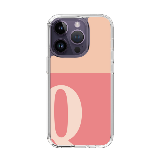 Slim Protection Case［ Original - initial two tone - Q pink ］