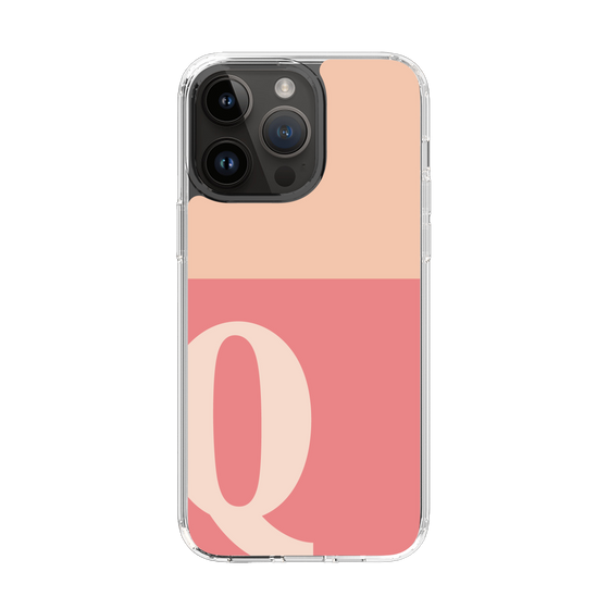 Slim Protection Case［ Original - initial two tone - Q pink ］