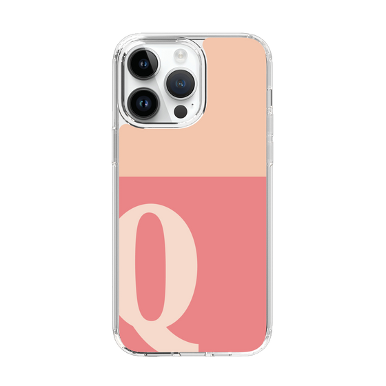 Slim Protection Case［ Original - initial two tone - Q pink ］
