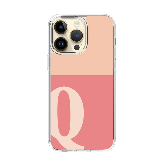 Slim Protection Case［ Original - initial two tone - Q pink ］