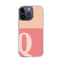 Slim Protection Case［ Original - initial two tone - Q pink ］