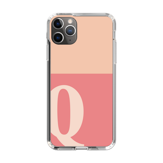 Slim Protection Case［ Original - initial two tone - Q pink ］