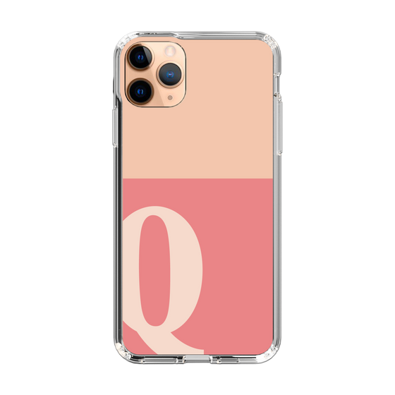 Slim Protection Case［ Original - initial two tone - Q pink ］