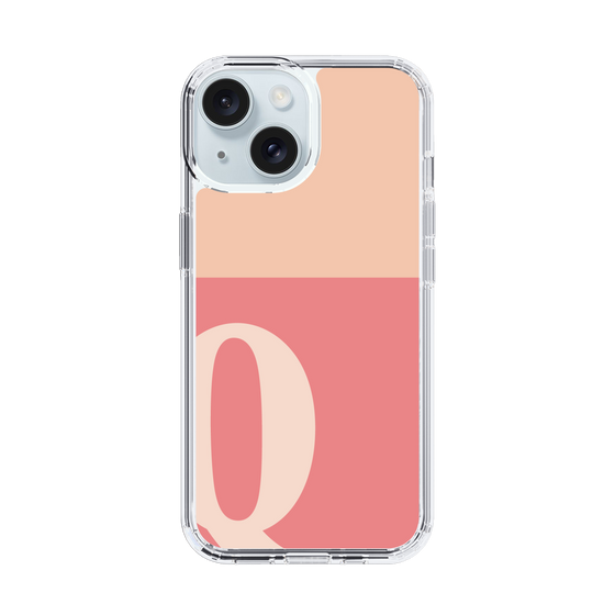 Slim Protection Case［ Original - initial two tone - Q pink ］