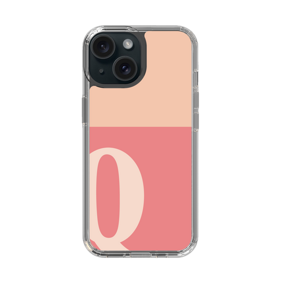 Slim Protection Case［ Original - initial two tone - Q pink ］