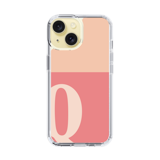 Slim Protection Case［ Original - initial two tone - Q pink ］