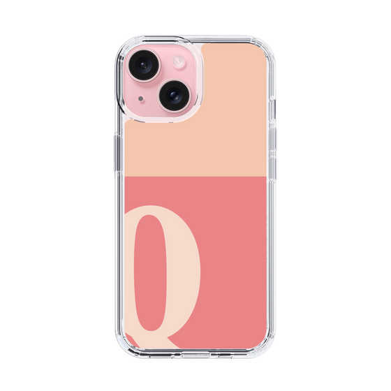 Slim Protection Case［ Original - initial two tone - Q pink ］