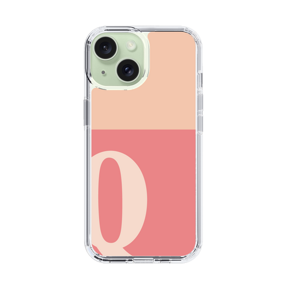 Slim Protection Case［ Original - initial two tone - Q pink ］