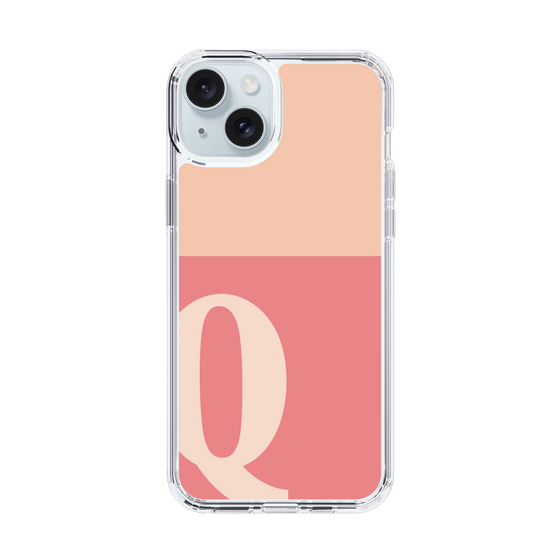 Slim Protection Case［ Original - initial two tone - Q pink ］
