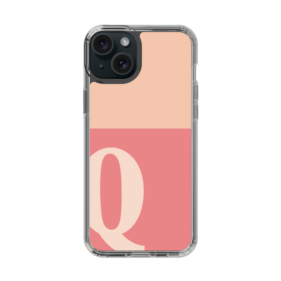 Slim Protection Case［ Original - initial two tone - Q pink ］