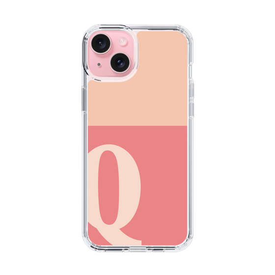 Slim Protection Case［ Original - initial two tone - Q pink ］
