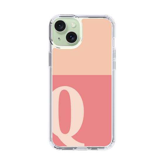 Slim Protection Case［ Original - initial two tone - Q pink ］