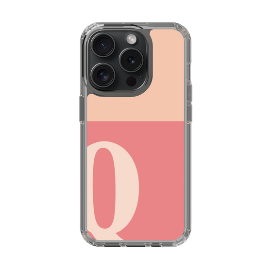 Slim Protection Case［ Original - initial two tone - Q pink ］