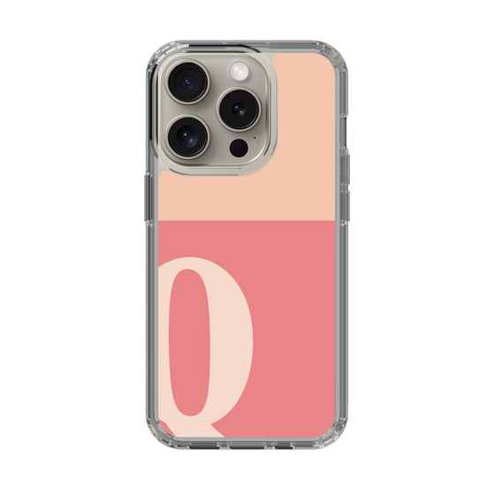 Slim Protection Case［ Original - initial two tone - Q pink ］