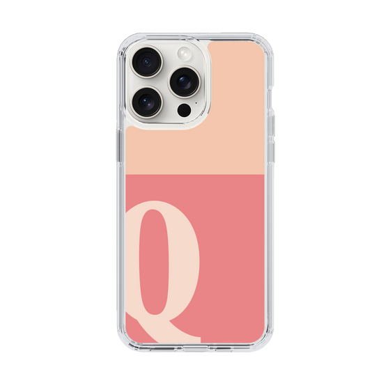 Slim Protection Case［ Original - initial two tone - Q pink ］