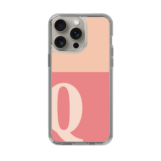 Slim Protection Case［ Original - initial two tone - Q pink ］