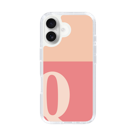 Slim Protection Case［ オリジナル - initial two tone - Q pink ］