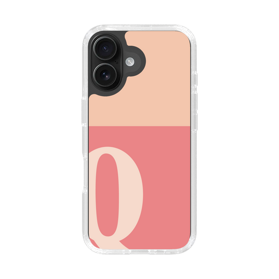 Slim Protection Case［ オリジナル - initial two tone - Q pink ］
