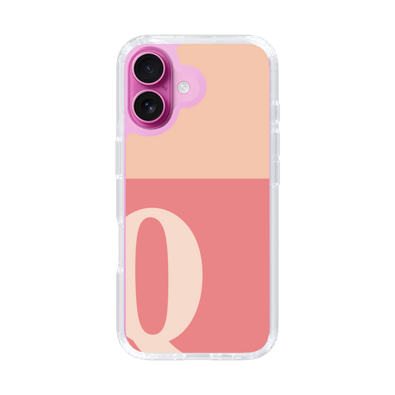 Slim Protection Case［ オリジナル - initial two tone - Q pink ］