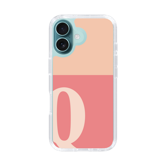Slim Protection Case［ オリジナル - initial two tone - Q pink ］