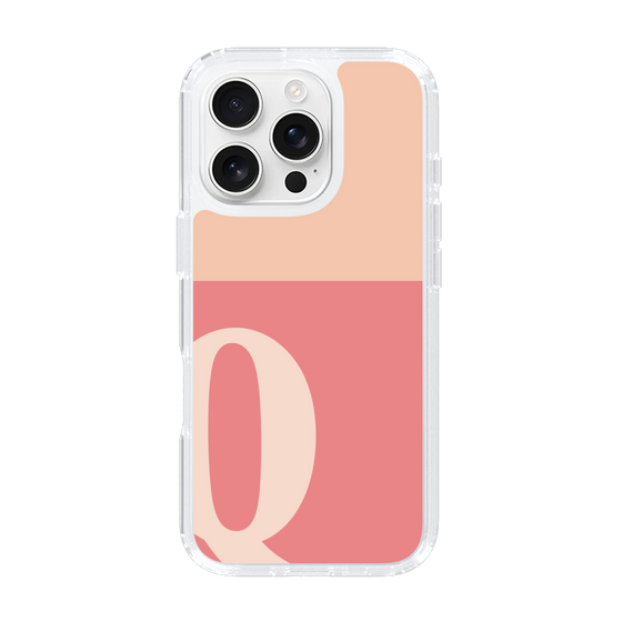 Slim Protection Case［ オリジナル - initial two tone - Q pink ］