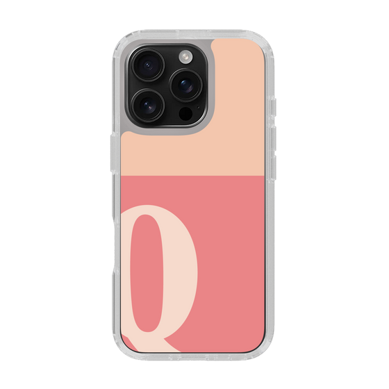 Slim Protection Case［ オリジナル - initial two tone - Q pink ］