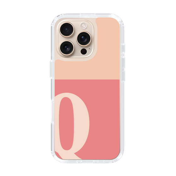Slim Protection Case［ オリジナル - initial two tone - Q pink ］