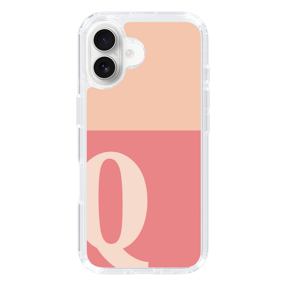 Slim Protection Case［ オリジナル - initial two tone - Q pink ］