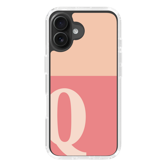 Slim Protection Case［ オリジナル - initial two tone - Q pink ］