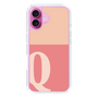 Slim Protection Case［ オリジナル - initial two tone - Q pink ］