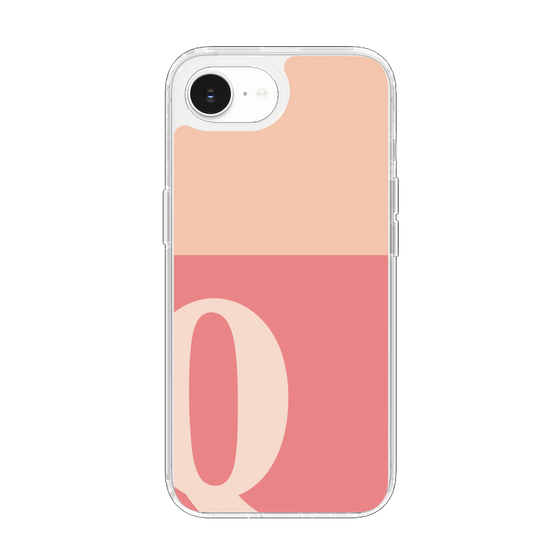 Slim Protection Case［ Original - initial two tone - Q pink ］