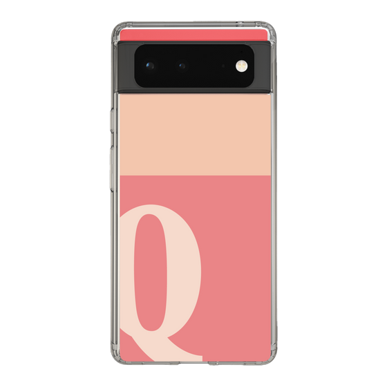 Slim Protection Case［ Original - initial two tone - Q pink ］