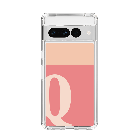 Slim Protection Case［ Original - initial two tone - Q pink ］