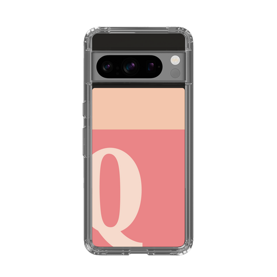 Slim Protection Case［ Original - initial two tone - Q pink ］