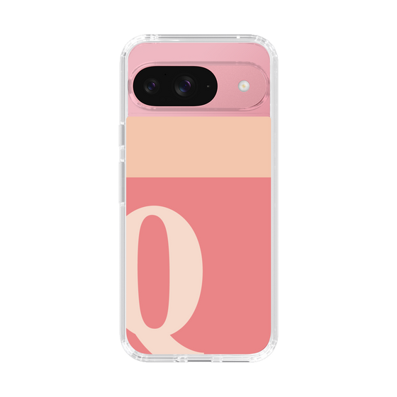 Slim Protection Case［ Original - initial two tone - Q pink ］