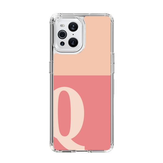 Slim Protection Case［ Original - initial two tone - Q pink ］