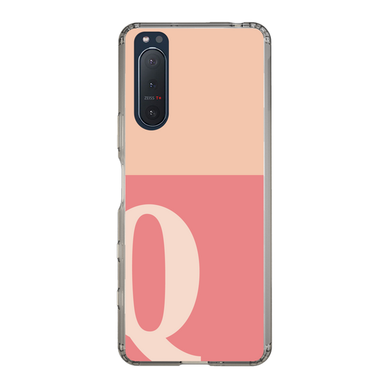 Slim Protection Case［ Original - initial two tone - Q pink ］