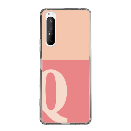 Slim Protection Case［ Original - initial two tone - Q pink ］