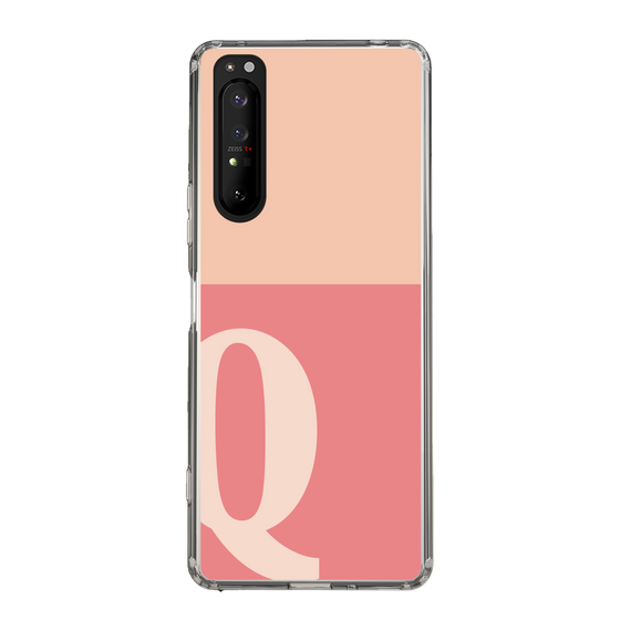 Slim Protection Case［ Original - initial two tone - Q pink ］