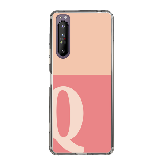 Slim Protection Case［ Original - initial two tone - Q pink ］