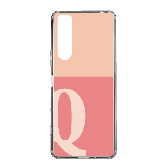 Slim Protection Case［ Original - initial two tone - Q pink ］