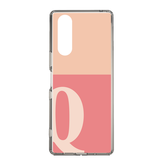 Slim Protection Case［ Original - initial two tone - Q pink ］