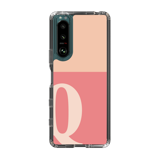 Slim Protection Case［ Original - initial two tone - Q pink ］