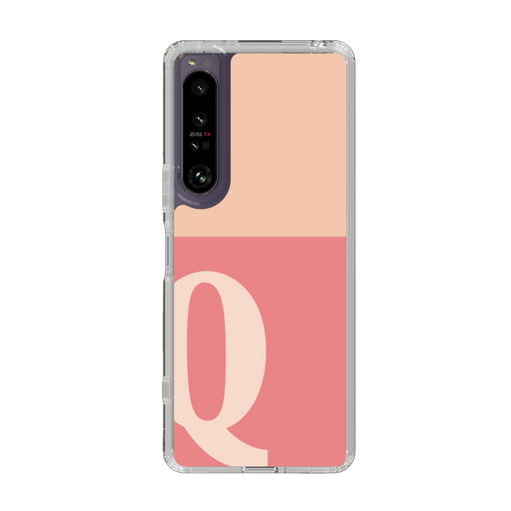 Slim Protection Case［ Original - initial two tone - Q pink ］