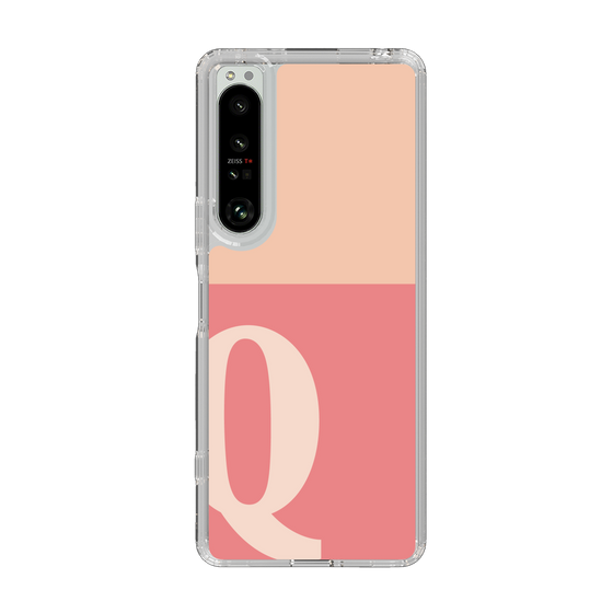 Slim Protection Case［ Original - initial two tone - Q pink ］