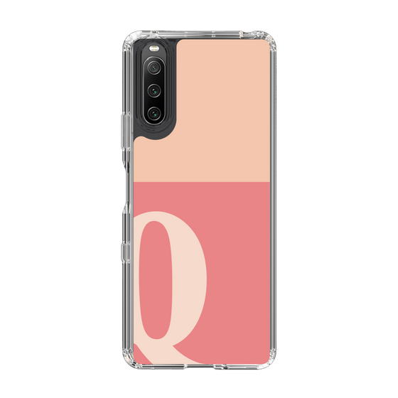 Slim Protection Case［ Original - initial two tone - Q pink ］